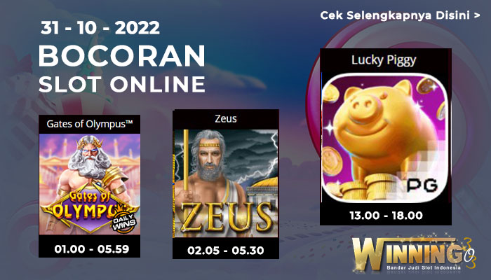 Prediksi Slot Terbaik 31 oktober 2022